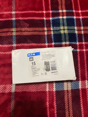 Eaton BR 15a Dual Purpose Arc Fault/ground Fault Circuit Breaker BRAFGF115CS