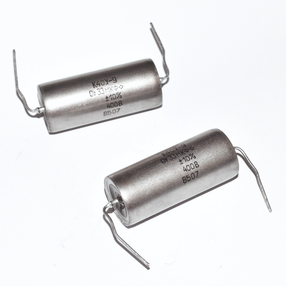 0.033uF 33nF 400V MATCHED PAIR PAPER IN OIL PIO AUDIO CAPACITORS - Foto 7