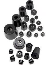 Furniture Slip Feet Black Speaker Bed Table Box Tapered Rubber Protection