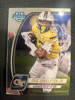 QTY: 2024 Bowman Chrome U - Eric Singleton ( Georgia Tech ) 1st Rookie RC #71