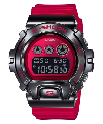 CASIO G-SHOCK GM-6900B-4JF Black Stainless Steel Metal Bezel Watch