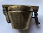XVIIIe PETITS POIDS GODETS BRONZE PILE DE CHARLEMAGNE RARE 282 gr TBE COMPLET