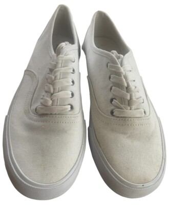 American Eagle Outfitters Men's Size 11 White Canvas Tennis
