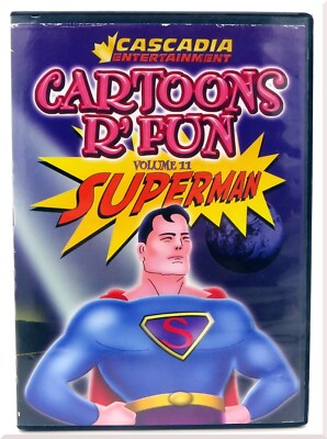 Cartoons R' Fun Volume #11 Vintage Superman DVD 2001 Cascadia Canada Good