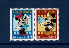 2004 TIMBRES FRANCE NEUF** N°3641 /3643  FÊTE DU TIMBRE DISNEY MICKEY et MINNIE