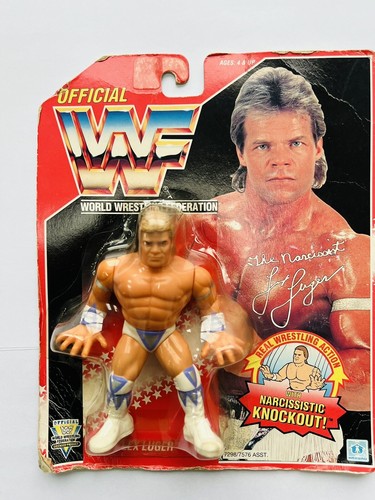 WWF HASBRO LEX LUGER MOC FIGURE RED SERIES 8 WWE R...