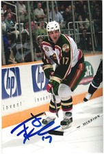 Filip Kuba Autographed 4x6 Color Photo Minnesota Wild #17