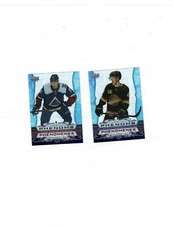 2020-21 Tim Horton's hockey, U.D, 4 card insert lot, Gold Etchings, Clear cuts