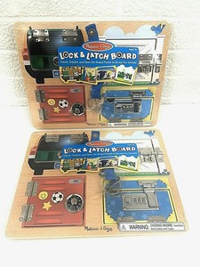 melissa and doug lock and latch board combination