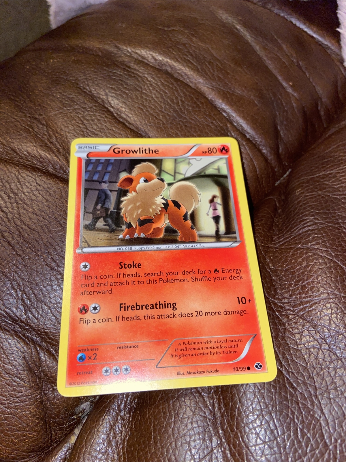 Pokemon Growlithe 10/99 Next Destinies Card - NM