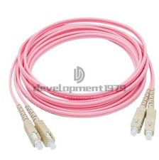 3M SC UPC to SC UPC Duplex OM4 Multimode 3.0mm Fiber Optic Patch Cord Cable