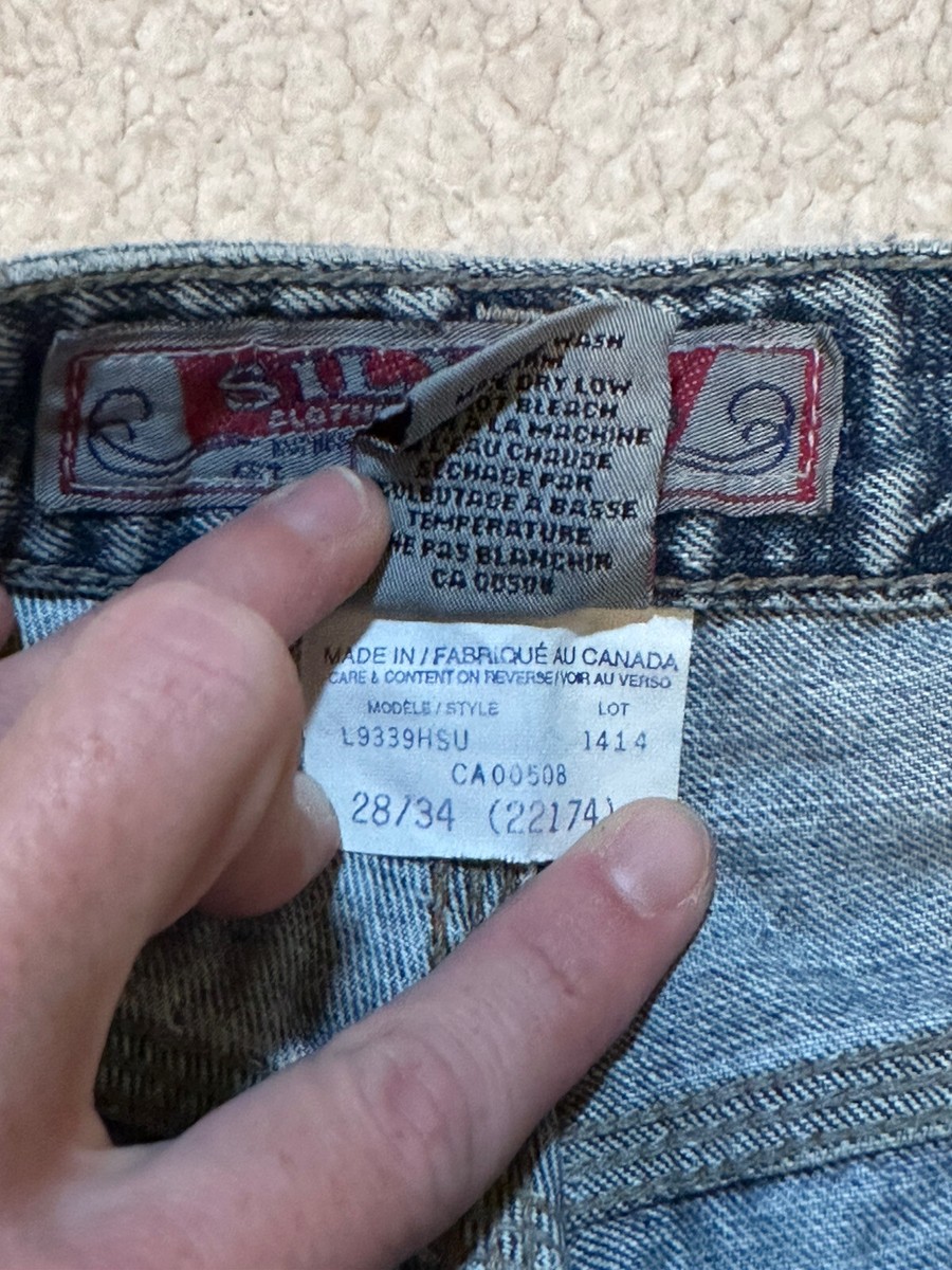 Silver Jeans Vintage Womens Bootcut Mid Rise Distressed Medium