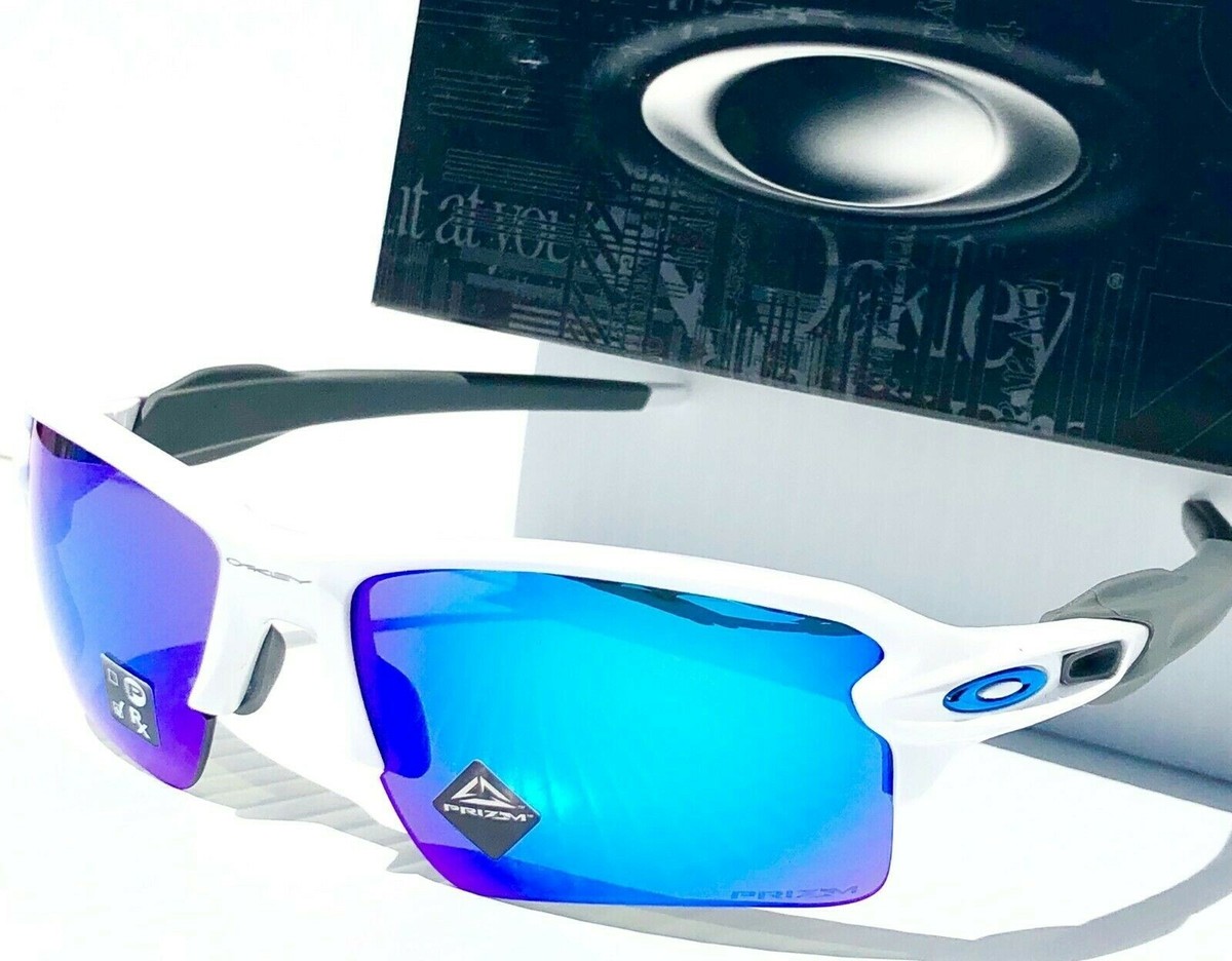 NEW* Oakley FLAK 2.0 XL WHITE w PRIZM Sapphire Sunglass 9188-94 | eBay