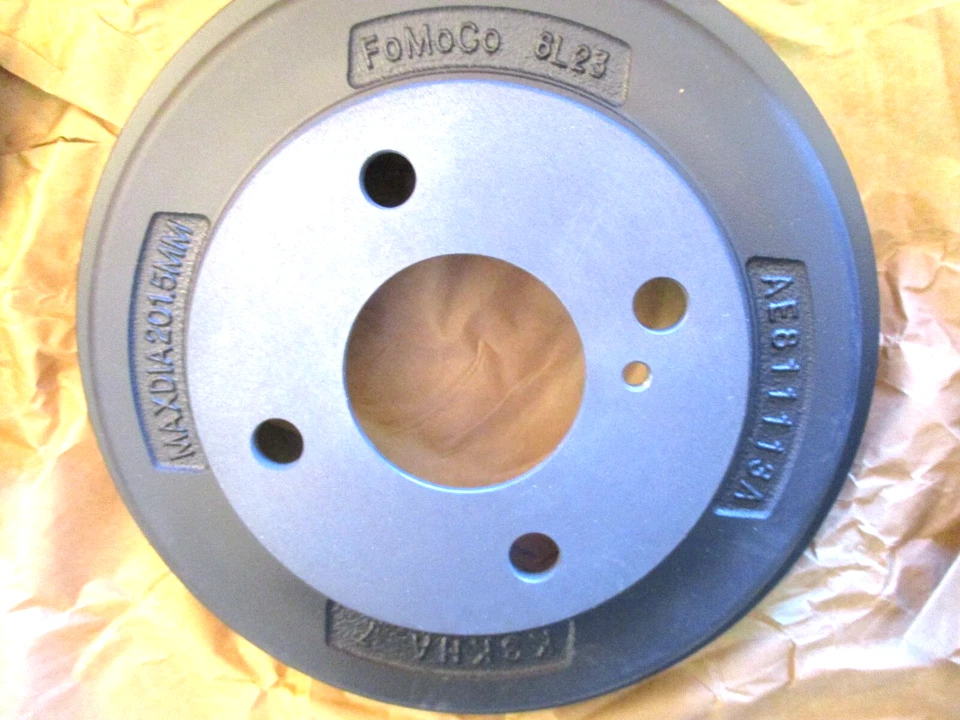 NEW FORD OEM MOTORCRAFT 2011/2013 FIESTA  "HUB & DRUM" REAR BRAKES BRAKE DRUM - Image 3 of 4