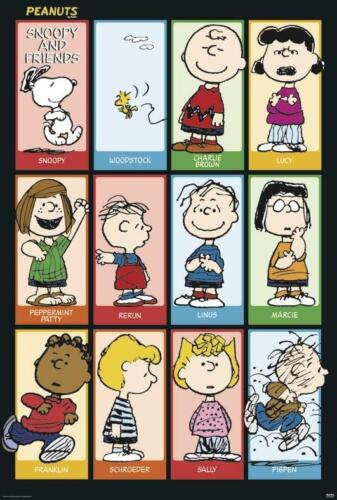 Orzeszki ziemne Plakat Snoopy & Friends 68,5 x 101,5 cm Plakat Mural Dekoracja ścienna Dekoracja  - Zdjęcie 1 z 1