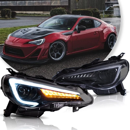 VLAND Headlights For Toyota 86 Subaru BRZ Scion FR-S Sequential Turn Signals 2x - Picture 1 of 13