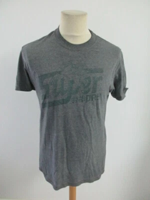 T-shirt homme occasion Superdry gris Taille S en parfait état - Photo 1/4