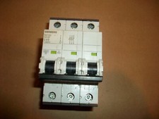 Siemens 5SY63 C40 3-phase circuit breaker 400vac  40 AMP  USED