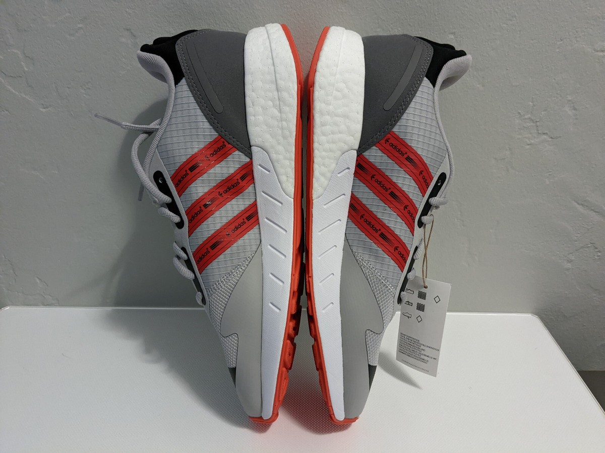 Adidas ZX 1K Boost Grey White Solar Red GZ9079 Men's Running Shoes