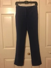 WHITE HOUSE BLACK MARKET Donatella Blue The Slim Dress Pants 00S NEW