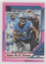 2024 Panini Clearly Donruss Pink Amon-Ra St Brown #19 1me8