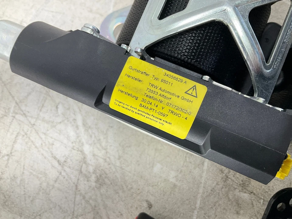 10-16 Mercedes-Benz E350 W212 retractor de cinturón de seguridad trasero izquierdo y derecho con hebilla OEM Foto 3 de 4