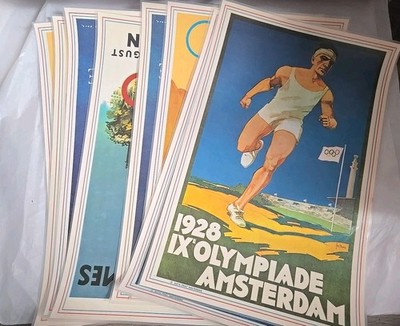 1972 Olympics Olympic Games Munich Placemats Lot Set Of 8 Vtg 70s BC Johnny Hart