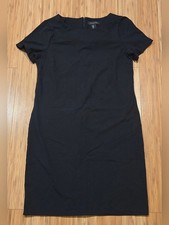 Tahari Black Short-Sleeve Sheath Mini Dress