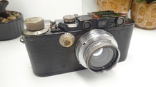 Leica II  Black Paint 1930,s No.123573 + Leitz Summar 5cm f/2  great optics