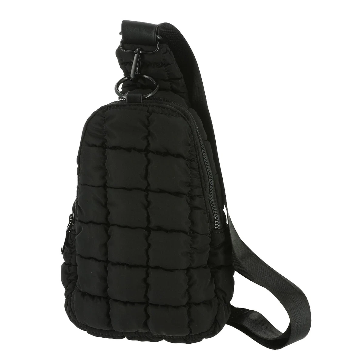 Urban Expressions Perforated Black Vegan Leather Handbag Purse Backpack‎ Buckle Backpak Purse Urban Expressions Black Vegan | Mercari main image 3