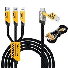 4 in1 Multi USB Charging Cable Fast Charger Cord For iPhone/Samsung/Type C/Micro