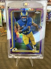 2025 Topps Chrome Purple Football Leather Pigskin /75 Kyren Williams Release Day