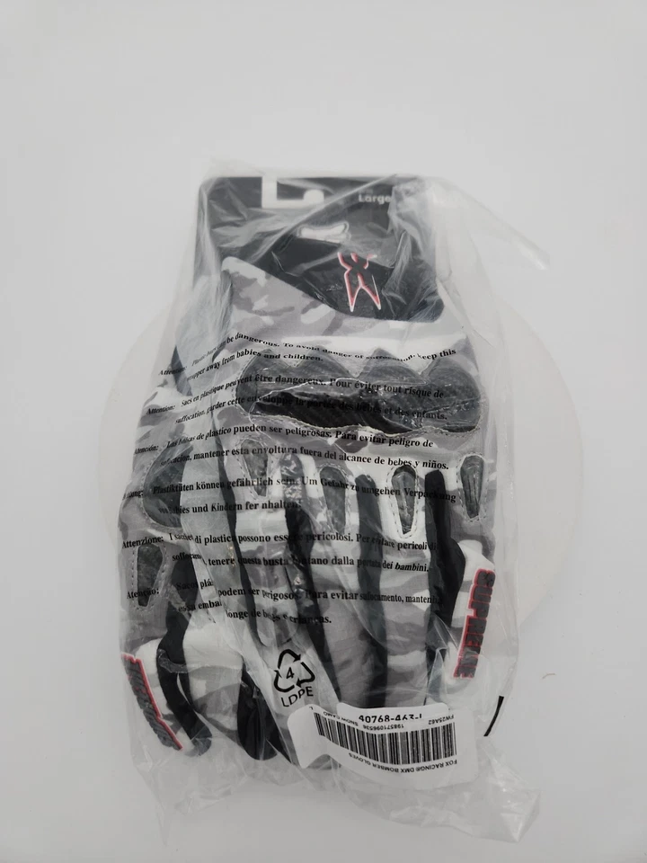 Supreme X Fox Racing DMX Bomber Gloves Size Large DMX FW25 Snow Camo Ships Fast! - Image 2 of 4