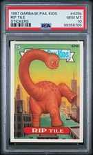PSA 10 GEM MINT 425b RIP TILE  1987 Topps Garbage Pail Kids OS11 Sticker 