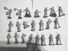 22 MARX 45MMGRAY SAILORS  FROM A MILITARY TRAINING CENTER PLAYSET.