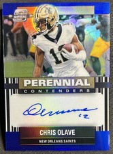 2024 Contenders Optic Chris Olave Perennial Contenders #PC-COE Blue Auto /75