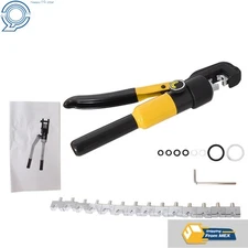 Hydraulic Wire Crimper w/10 Ton 8 Dies Battery Cable Lug Terminal Crimping Tool