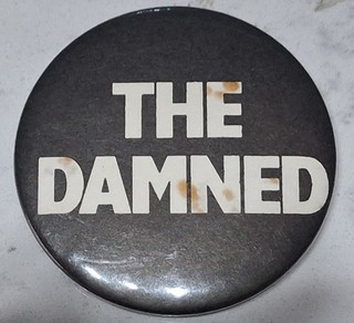 The Damned Circa 1977 1978 52mm Punk Pin Badge LAST ONE