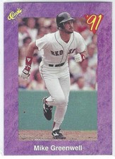 Mike Greenwell 1991 Purple Classic #18 Boston Red Sox