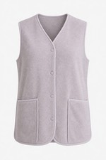 Jones New York Sport Gray Fleece Vest Size M Unisex