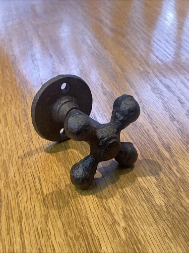 Faucet Knob Wall Hook Handle Cast Iron Towel Coat Purse Hanger Antique Style