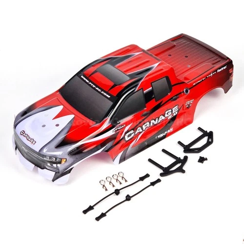 FTX Carnage Bodyshell Body Shell in Red with Body Mounts Clips Bungie FTX6345R - Picture 1 of 6