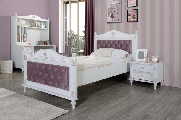 Bett Bettgestell Jugendzimmer Kinderzimmer Modernes Holz Betten Neu-image