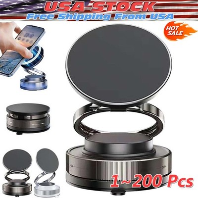 360° Vacuum Magnetic Phone Holder Suction Cup Car Mount with Foldable Stand Lot