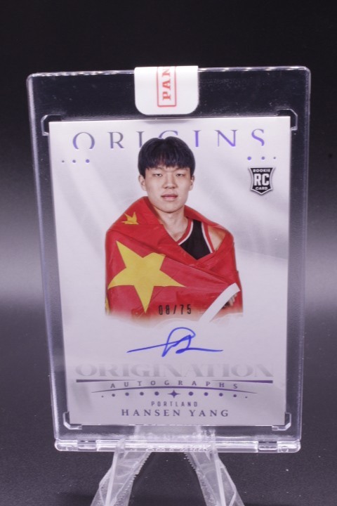 2025-26 Panini Origins - Hansen Yang - China Origination Auto #ONA-YAN RC 08/75