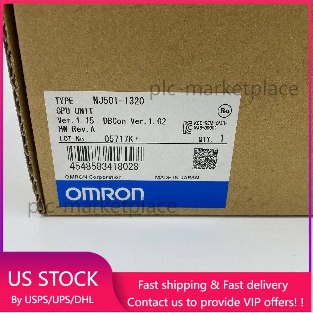 OMRON NJ501-1320 CPU Unit PLC