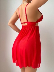 Women's Sexy Lingerie Babydoll Lace Dress Nightwear G-String Sleepwear Underwear