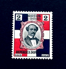 DOMINICAN REPUBLIC Stamp - 1914 Juan Pablo Duarte 2c Sn 188 MNH r8