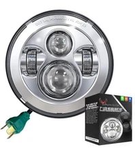 Eagle Lights Harley Chrome 7" Motorcycle LED Headlight -Harley 8700C