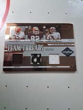 2005 Leaf Limited Triple Threads JIM BROWN OZZIE NEWSOME PAUL WARFIELD #4/50 